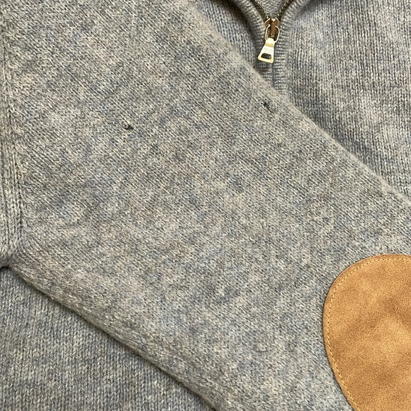 Prada Men's Wool Quarter Zip Sweater Turtleneck Winter Blue Pullover Size 52 - Picture 10 of 13